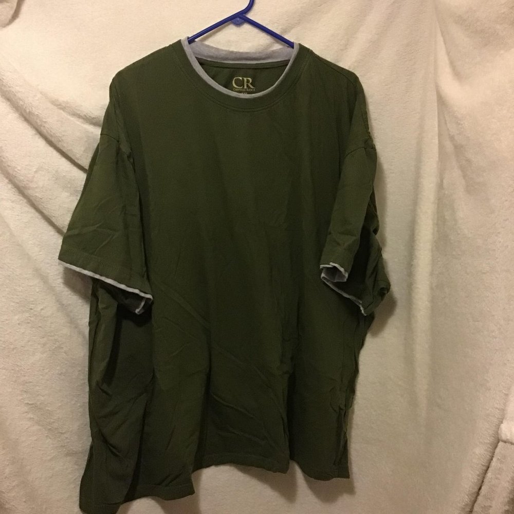Canyon Ridge 100% cotton olive green 6XL tshirt